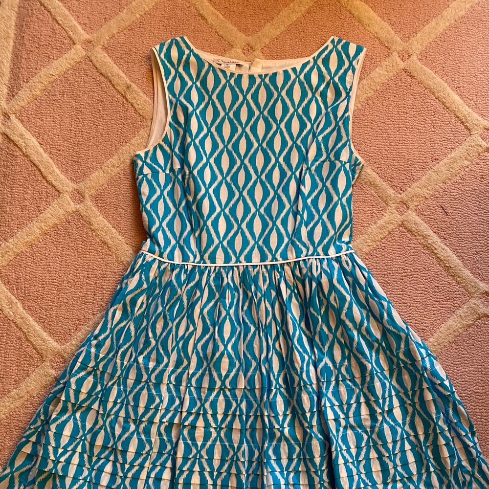 Oscar de la renta ikat cotton summer dress